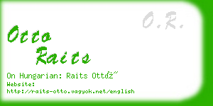 otto raits business card